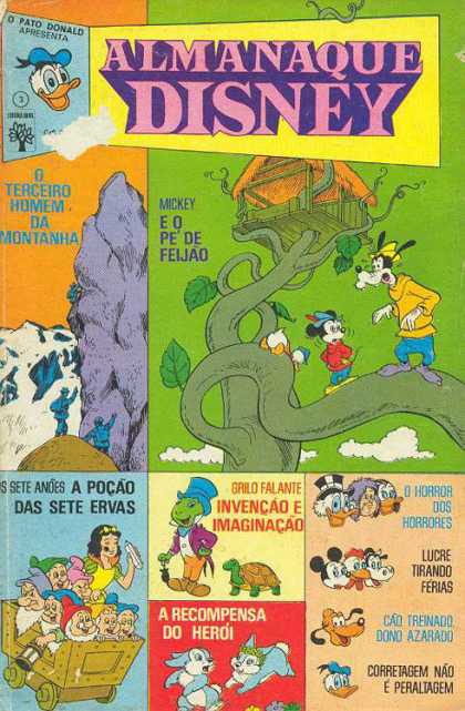 Almanaque Disney 3 - Pato Donald - Mickey - Tree - Leaves - A Pocao Das Sete Ervas