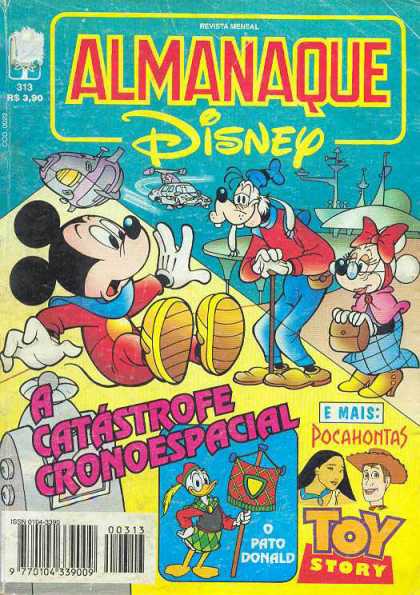 Almanaque Disney 313 - Old Goofy - Old Minnie Mouse - Toy Story - Mickey Mouse Time Traveling - Spanish Disney