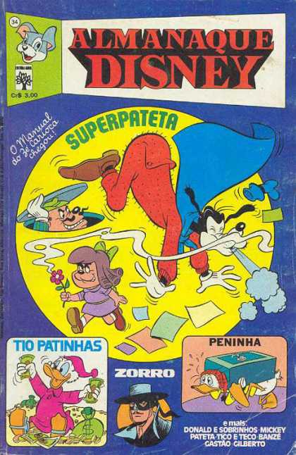 Almanaque Disney 34 - Donald Duck - Goofy - Manhole - Sneeze - Moneybag