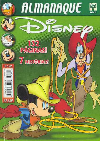 Almanaque Disney 342 - Goofy - Mickey Mouse - Mickey Mouse Rodeo - Goofy Rodeo - Rodeo