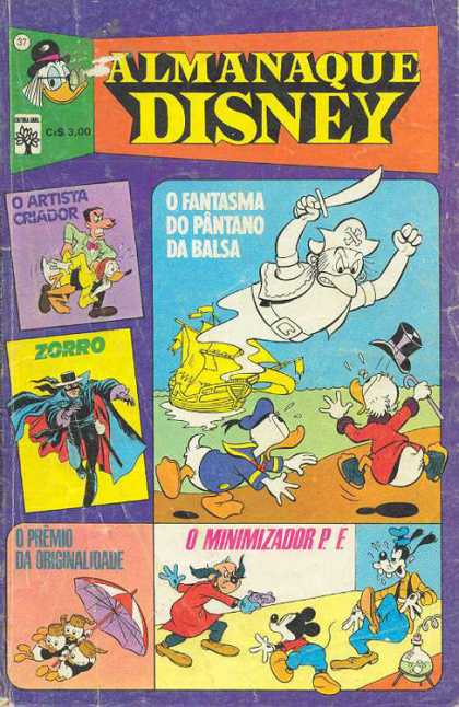 Almanaque Disney 37 - O Fantasma - Duck Pirate - Zorro - Flying Umbrella - Goofy And Mickey At Gunpoint