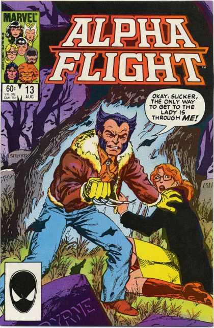 Alpha Flight 13 - Marvel - Only Way - Lady - Through Me - 13 Aug - John Byrne