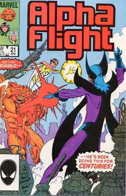 Alpha Flight 21 - Wolverine - Superhero - Costumes - Villians - Cloud - John Byrne