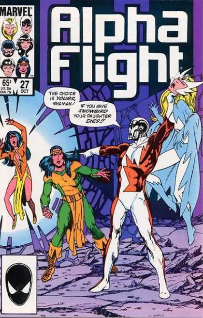 Alpha Flight 27 - Marvel - 27 Oct - Mask - Uk - Long Hair - John Byrne