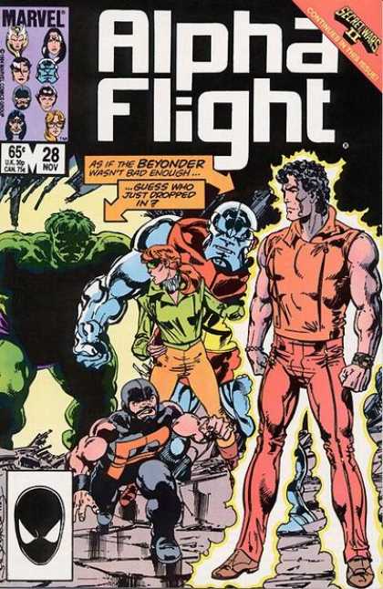 Alpha Flight 28 - Marvel - Secretwars - 28 Nov - Mask - Beyonder - John Byrne