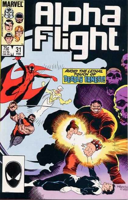 Alpha Flight 31 - Marvel - 31 Feb - Mask - Sword - Deadly Ernest - Mike Mignola