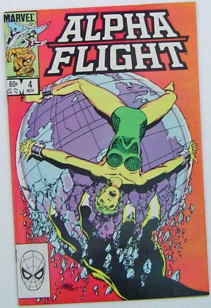 Alpha Flight 4 - Marvel Comics - Globe - Hand - Captured - Death - Clayton Henry, John Byrne
