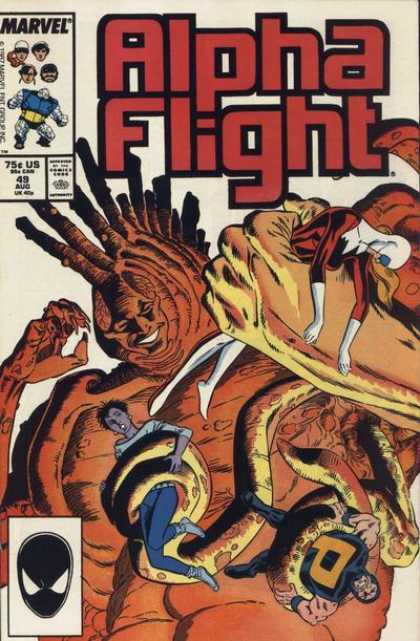 Alpha Flight 49 - Marvel - Spider Man Mask - Snack - 75 Us - 49 Aug