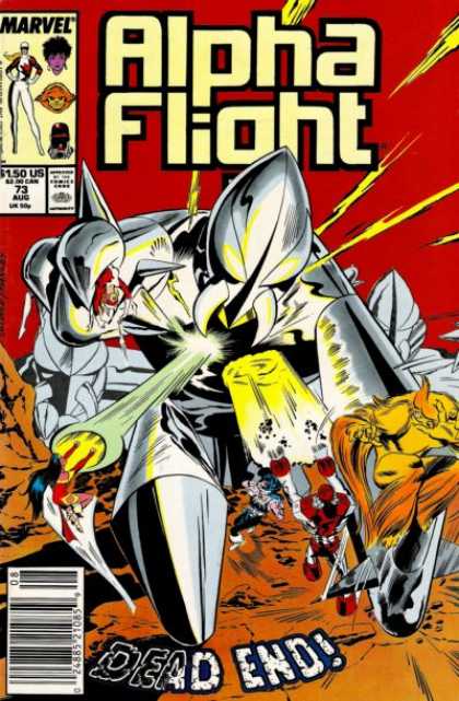 Alpha Flight 73 - Marvel Comics - Saskwatch - Puck - Dead End - Robot