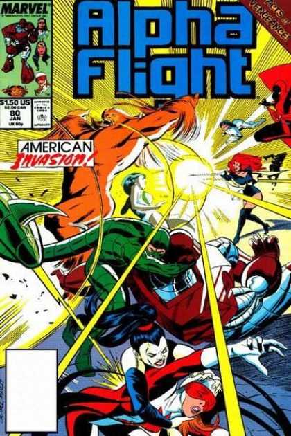 Alpha Flight 80 - Marvel - Marvel Comics - American Invasion - Alpha - Flight