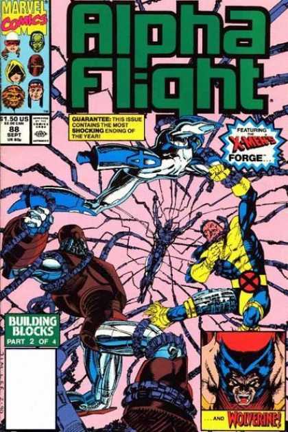 Alpha Flight 88 - Marvel - X-men - Forge - Building Blocks - Wolverine - Jim Lee