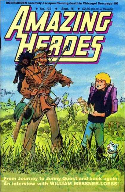 Amazing Heroes - Bob Burden - Chicago - Johnny Quest - William Messner-loebs - William Messner-Loebs Amazing Heroes 103 - Amazing Heroes - Bob Burden - Chicago - Johnny Quest - William Messner-loebs - William Messner-Loebs