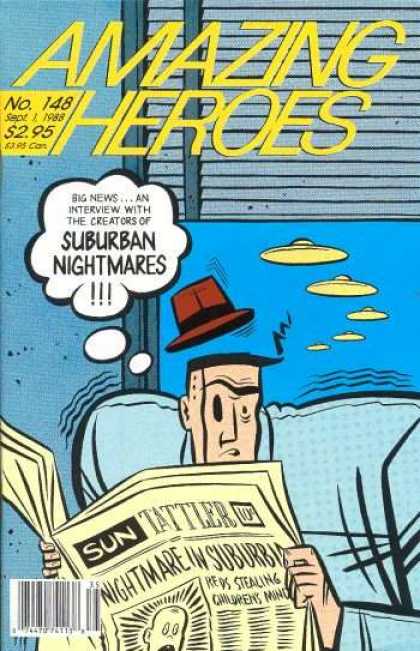 Newspaper - Cap - Chair - Paper - Steel Amazing Heroes 148 - Newspaper - Cap - Chair - Paper - Steel