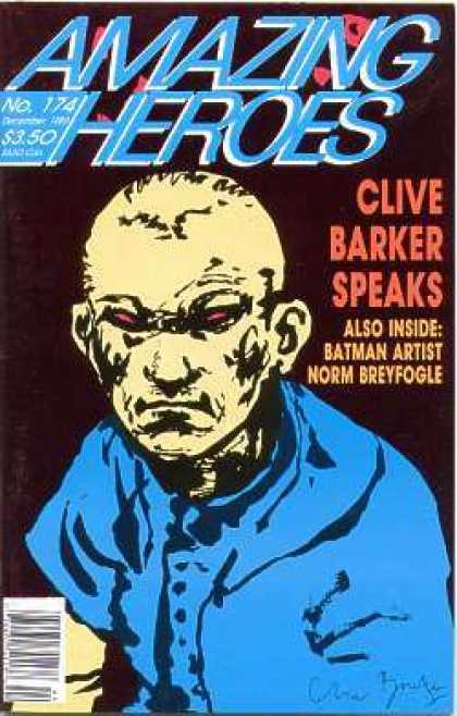 Amazing Heroes 174 - Clive Barker Speaks - Man - Batman - Norm Breyfogle - No 174 - Clive Barker