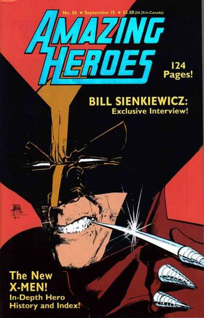 No 55 - 55 - 124 Pages - September 15 - Bill Sienkiewicz - Bill Sienkiewicz Amazing Heroes 55 - No 55 - 55 - 124 Pages - September 15 - Bill Sienkiewicz - Bill Sienkiewicz