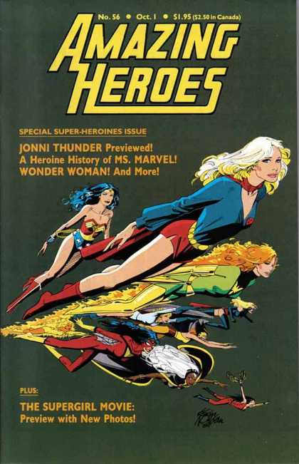 Wonder Woman - Number 56 - October 1 - Jonni Thunder - Costumes - Kevin Nowlan Amazing Heroes 56 - Wonder Woman - Number 56 - October 1 - Jonni Thunder - Costumes - Kevin Nowlan