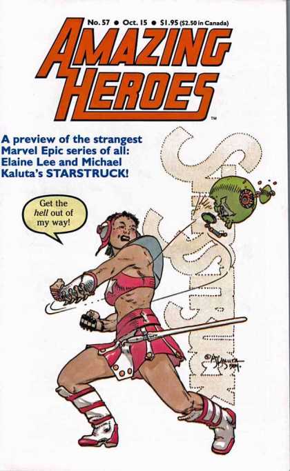 Starstruck - Elaine Lee - Michael Kaluta - Sword - Boots - Michael Kaluta Amazing Heroes 57 - Starstruck - Elaine Lee - Michael Kaluta - Sword - Boots - Michael Kaluta