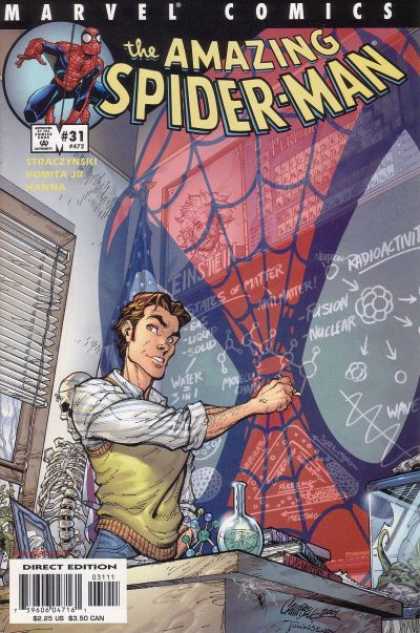 Amazing Spider-Man (1999) 31 - Marvel Comics - Einstein - Periodic Table - Skeleton - Beaker