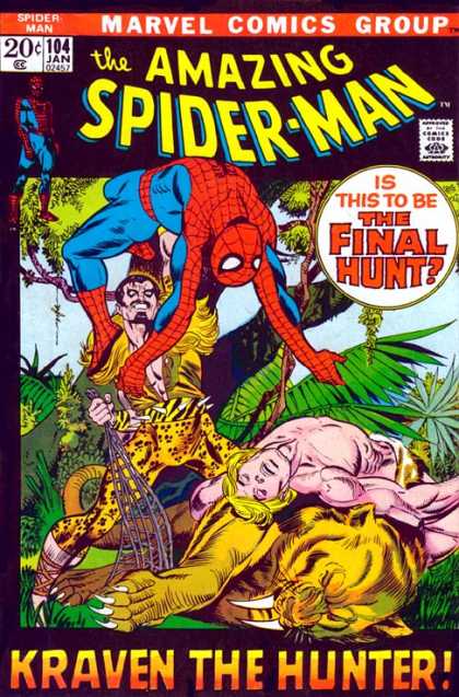 Amazing Spider-Man 104 - Kraven - Ka-zar - Net - Hunter