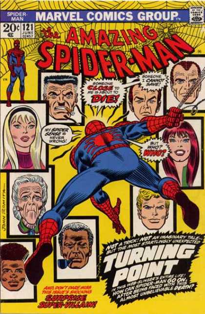 Amazing Spider-Man 121 - Mary Jane - Gwen Stacy - Red - Blue - Spider