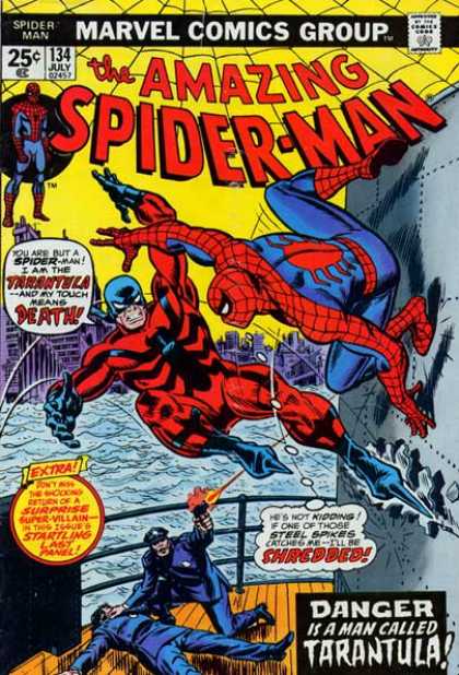 Amazing Spider-Man 134 - Tarantula - Gun - Police - Ship - Water