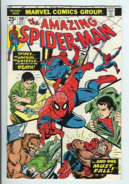 Amazing Spider-Man 140 - Grizzly - Peter Parker - Web - Jackal