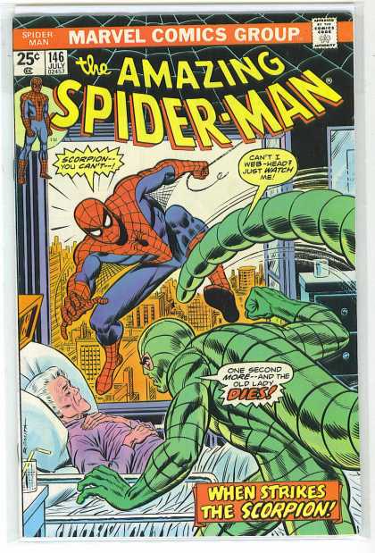 Amazing Spider-Man 146 - Scorpion - Aunt May - Hospital - Bed - Window
