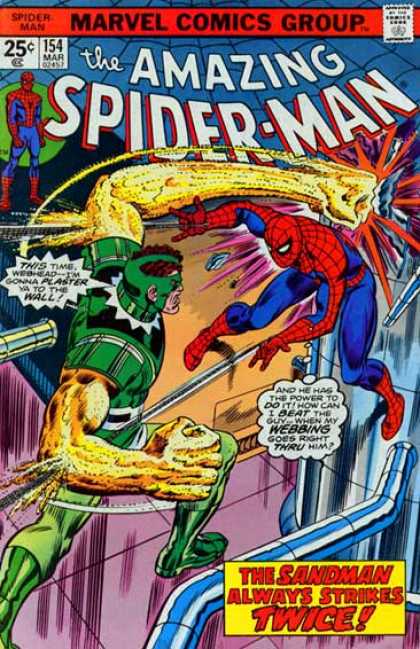 Amazing Spider-Man 154 - Sandman - Spiderman - Webhead