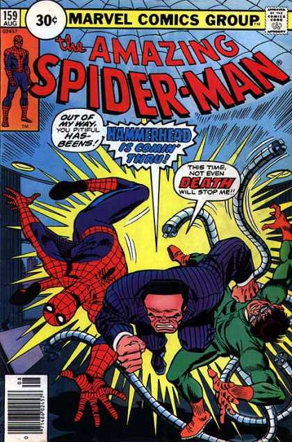 Amazing Spider-Man 159 - Hammerhead - Doctor Octopus - Doc Ock - Marvel Comics - City Buildings