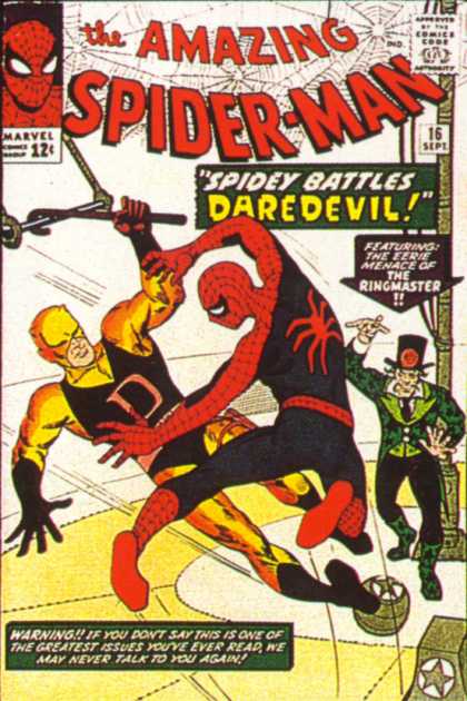 Amazing Spider-Man 16 - Ringmaster - Daredevil - Circus - Trapeze - Marvel