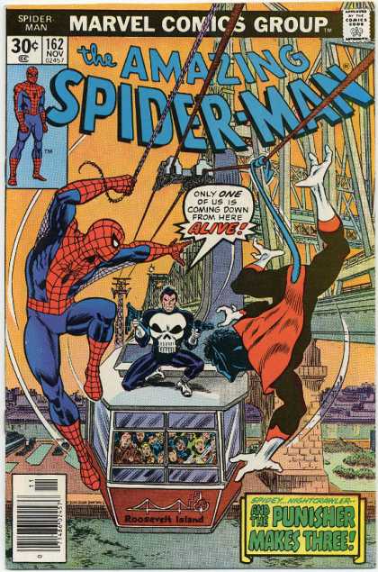 Amazing Spider-Man 162 - Nightcrawler - Cable Car - Punisher - Bridge - Ross Andru