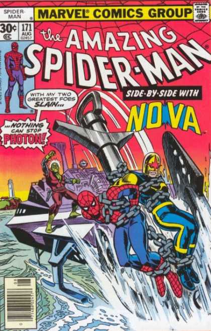 Amazing Spider-Man 171 - Photon - Nova - Chains - Ross Andru