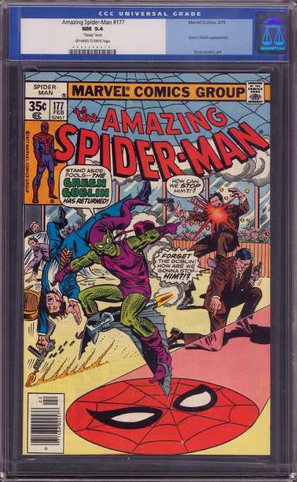 Amazing Spider-Man 177 - Green Goblin - Return Of Green Goblin - Spider-man - Vintage - Villain - Joe Sinnott, Ross Andru