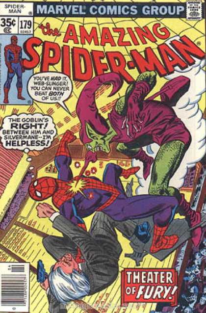 Amazing Spider-Man 179 - Green Goblin - Spiderman - Theater - Marvel Comics - Superhero - Ross Andru
