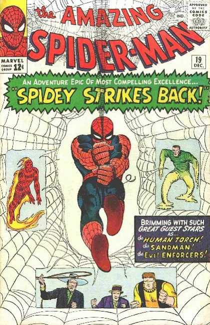 Amazing Spider-Man 19 - Web - Sandman - Spidey Strikes Back - Human Torch - Evil Enforcers