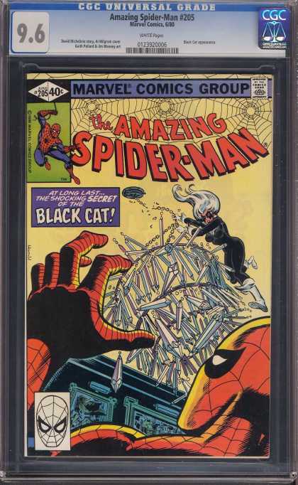 Amazing Spider-Man 205 - Black Cat - Chandelier - Marvel - Secret - Break - Rick Parker
