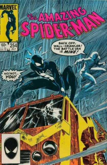 Amazing Spider-Man 254 - Black - Battle Van - Truck - Josef Rubinstein, Rick Leonardi