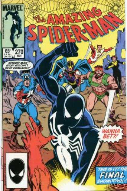 Amazing Spider-Man 270 - Spiderman - Captain America - Hercules - Black Knight - Starfox - Josef Rubinstein