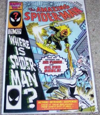 Amazing Spider-Man 279 - Silver Sable - Jack Olantern - Spiderman - Jack O Lantern - Where Is Spiderman - Rick Leonardi