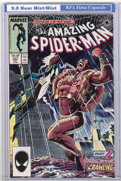Amazing Spider-Man 293 - Crawling - Kraven - Rain - 6-part Saga - Part 2 - Bob McLeod
