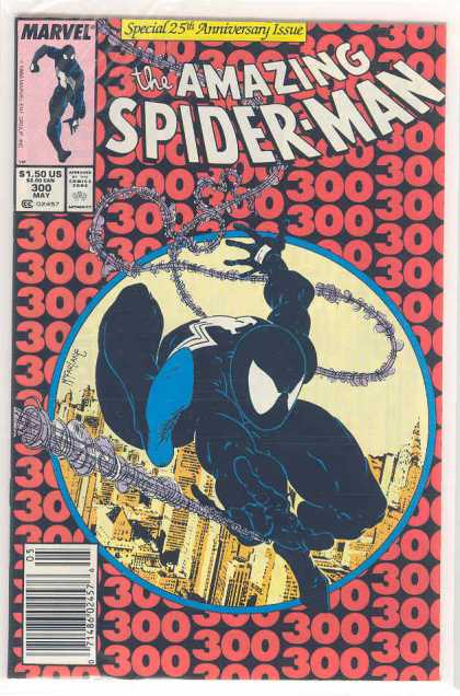 Amazing Spider-Man 300 - Marvel - 300 - Special 25th Anniversary Issue - Black Spider Suit - New York - Todd McFarlane