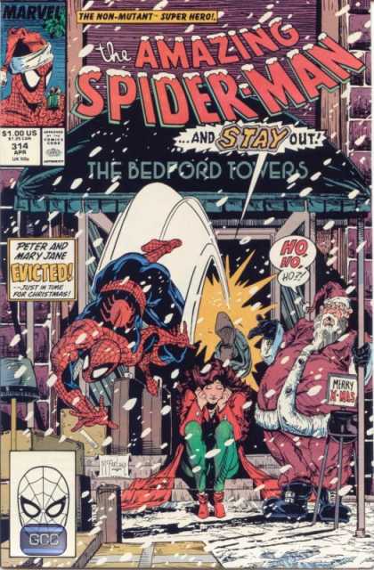 Amazing Spider-Man 314 - Mary Jane - Santa - Spiderman - Todd McFarlane