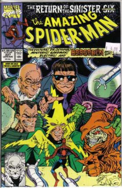 Amazing Spider-Man 337 - Mysterio - Sandman - Electro - Vulture - Dr Octopus - Erik Larsen, Walter Simonson