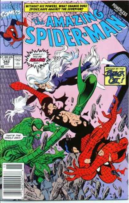 Amazing Spider-Man 342 - Scorpion - Black Cat - Erik Larsen
