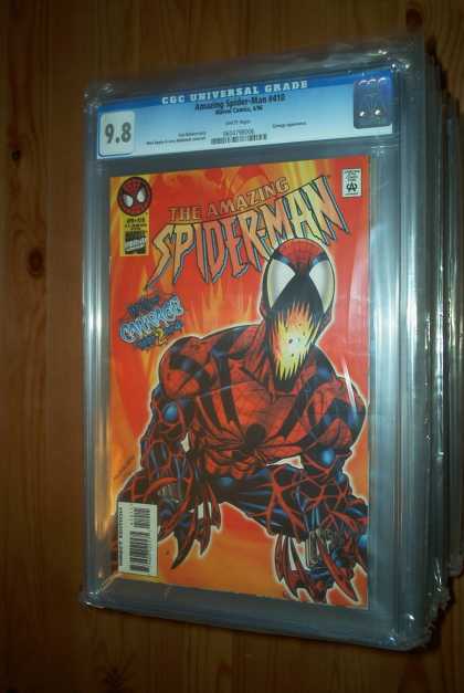 Amazing Spider-Man 410 - Spiderman - Carnage - Superhero - Marvel - Flame - Mark Bagley