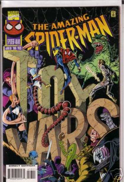Amazing Spider-Man 413 - Toys - Godzilla - Jedi - Mark Bagley
