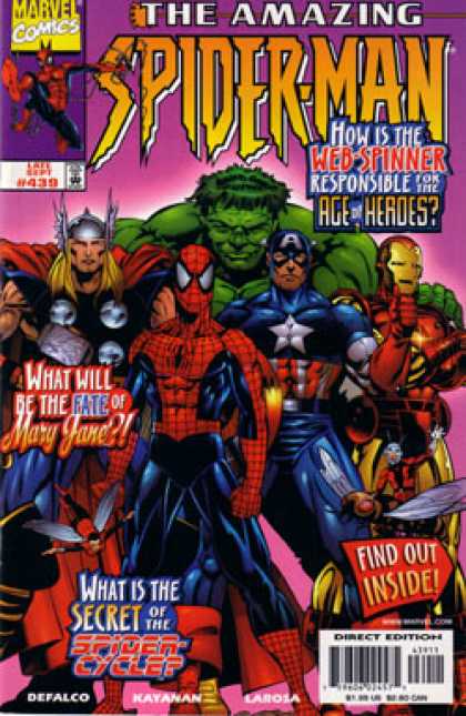 Amazing Spider-Man 439 - Iron Man - Captain America - Thor - Hulk - Spider-man - Bud LaRosa
