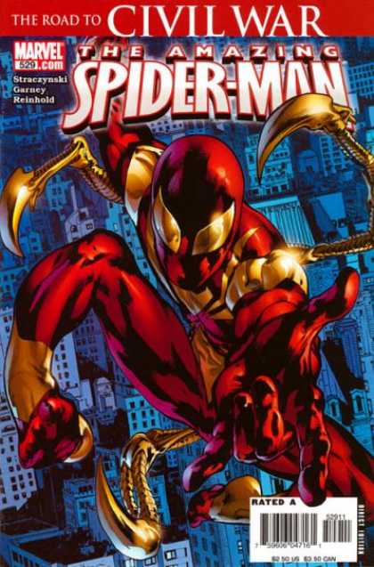 Amazing Spider-Man 529 - The Road To Civil War - Spider-man - New Suit - Future - Marvel - Ron Garney