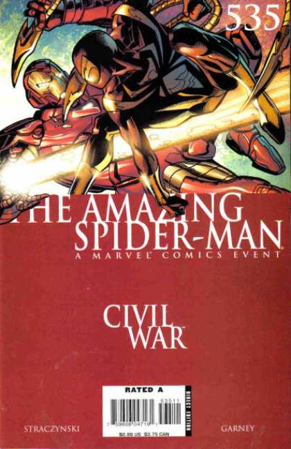 Amazing Spider-Man 535 - Civil War - Garney - Straczynski - Iron Man - Spiderman - Ron Garney