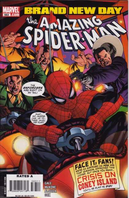 Amazing Spider-Man 563 - Marvel - Brand New Day - Hat - Slash - Rated A - Mike McKone